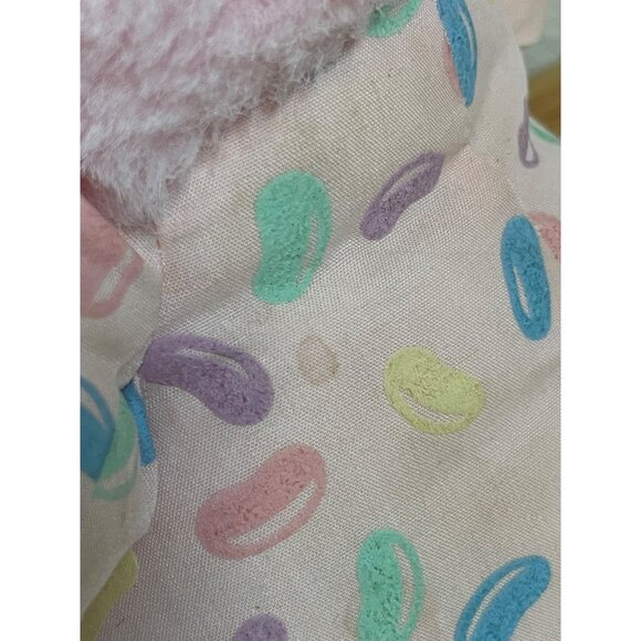 Vintage Creations from TL Toys Easter Bunny Pink White Plush Rabbit Slippers Jel - Picture 9 of 13